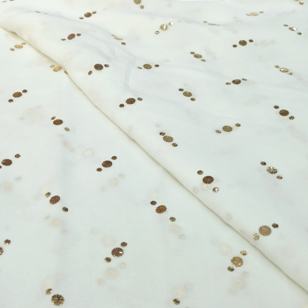 Viscose Georgette Hand Work Mukaish Fabrics