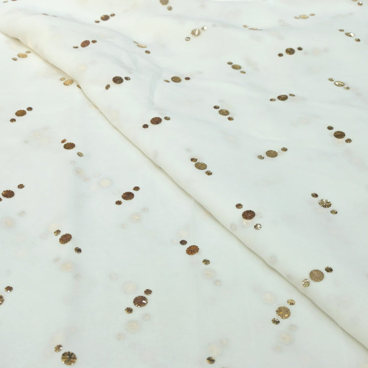 Viscose Georgette Hand Work Mukaish Fabrics