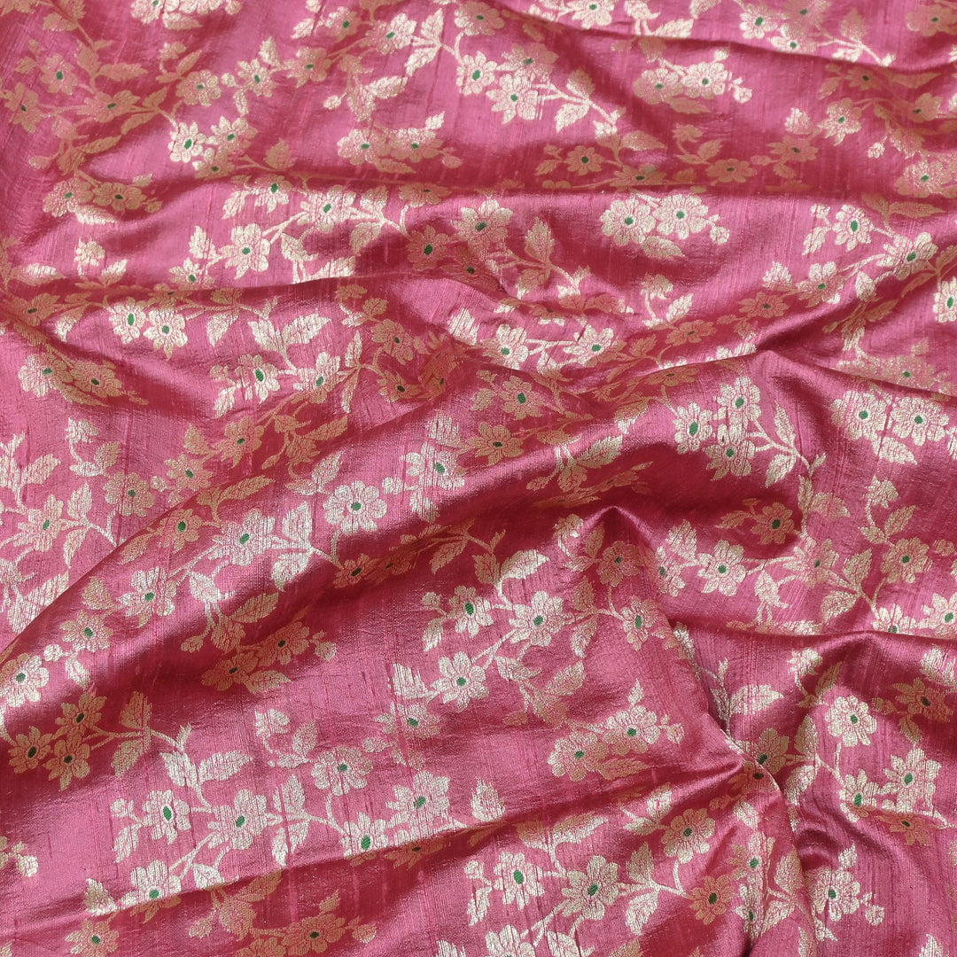 Premium Pure Raw Silk Meena Zari Banarasi Fabrics