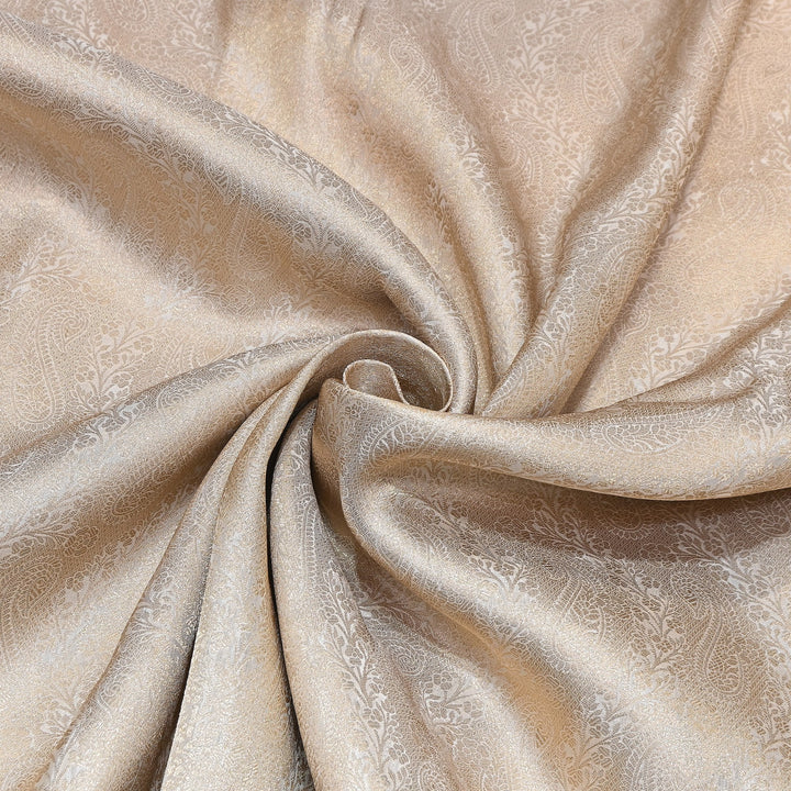 Luxury Jamavar Silk Zari Jacquard Fabric- AL3829-2