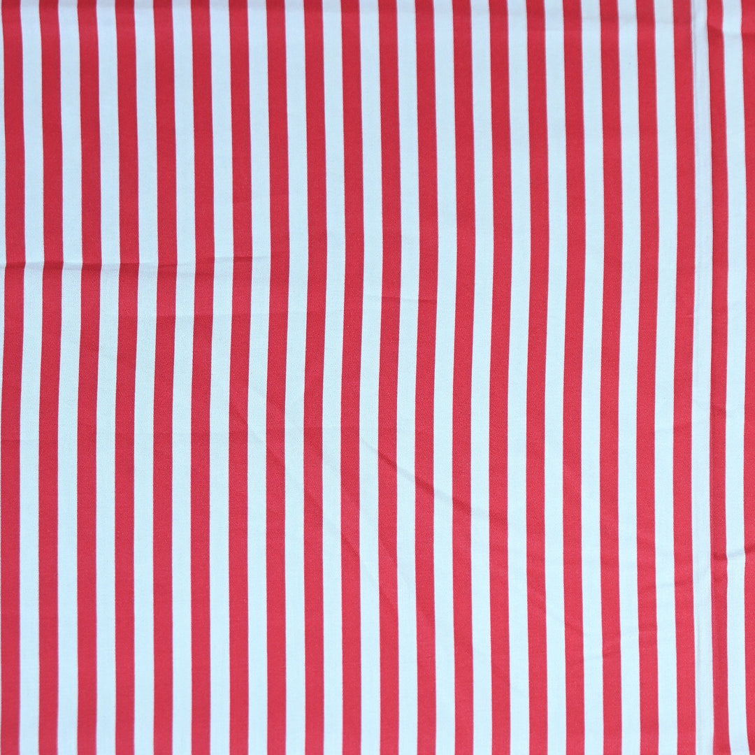 Glace Cotton With Beautiful Stripes Print Fabric – Lightweight Designer Cotton Fabric - LT0185-8