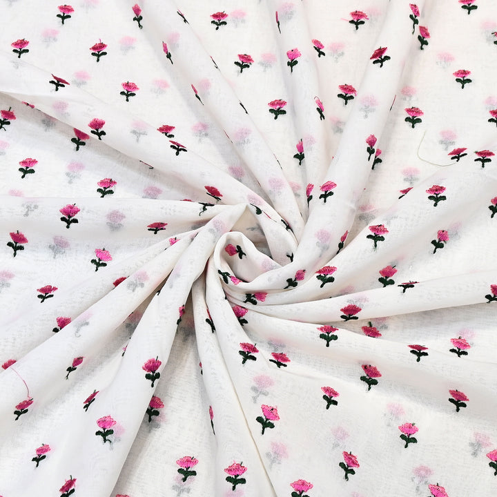 Cotton Rubia thread Embroidery Fabric – Soft Elegant Summer Designer Fabric- MJ04034-3