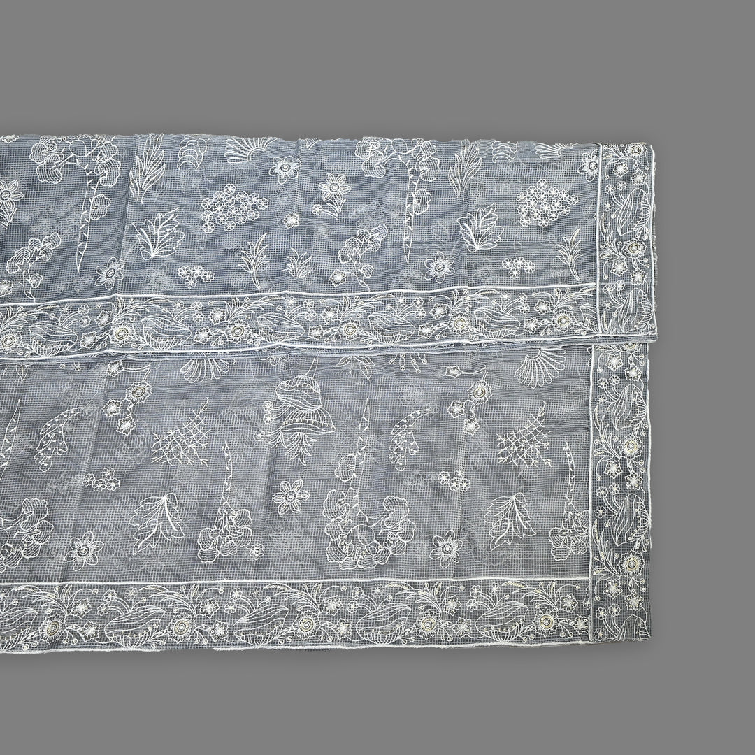 Kota Check Thread & Sequence Dupatta – Elegant Ethnic Dupatta for Women- V8332B-1