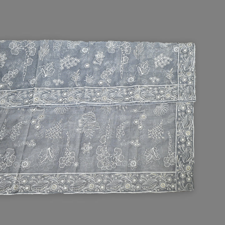 Kota Check Thread & Sequence Dupatta – Elegant Ethnic Dupatta for Women- V8332B-1