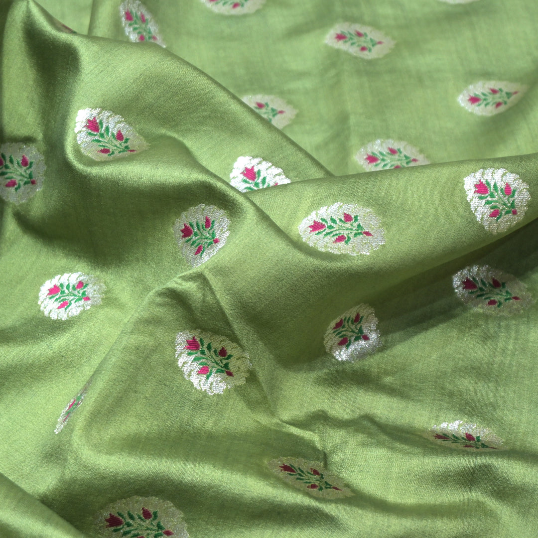 Pure Chiniya Silk Banarasi Brocade Fabric