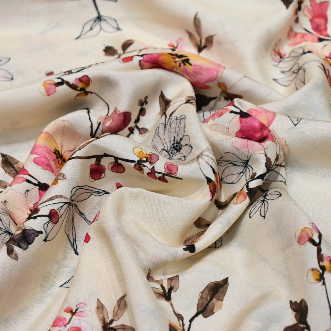 Multicolor Muslin Digital Print Fabric-000844-17