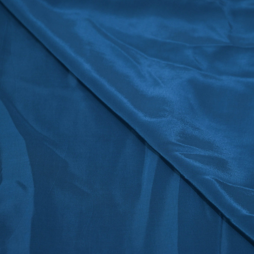 Ink Blue Shisha Crepe Fabrics