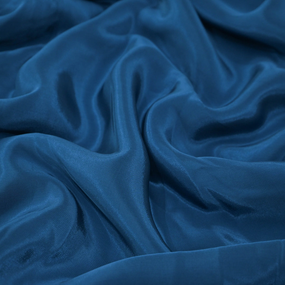 Ink Blue Shisha Crepe Fabrics