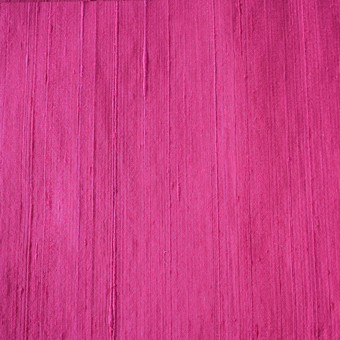 Deep Cerise Colour 100gm Pure Raw Silk Fabrics