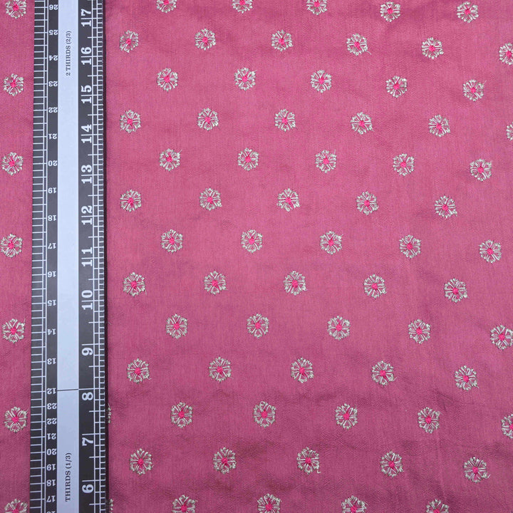 Light Pink Raw Silk Embroidery Fabric. | 753-88LP