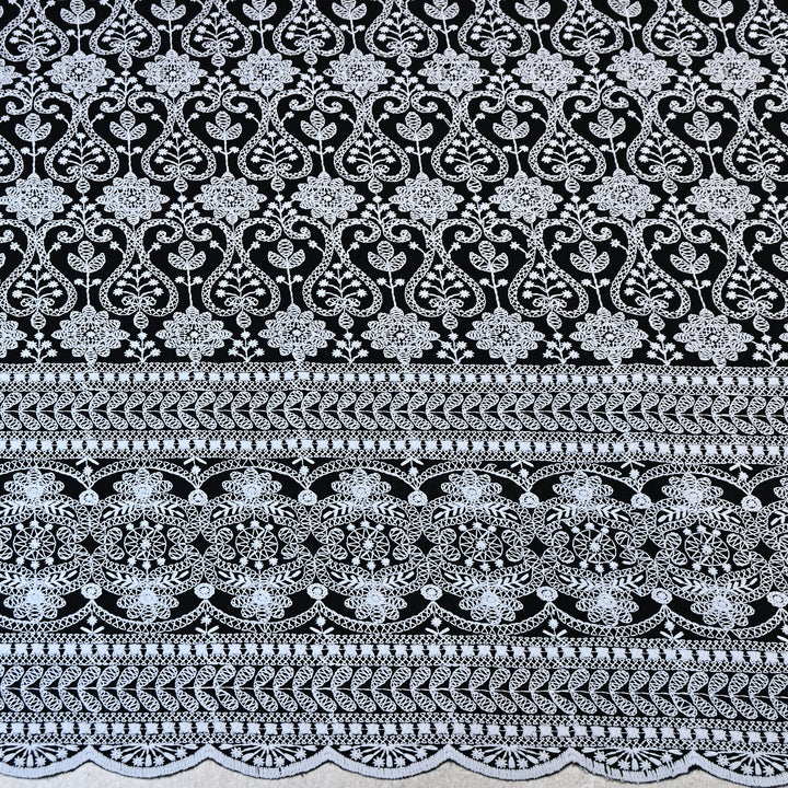 Cotton Chicken thread Embroidery Fabric – Soft Elegant Summer Designer Fabric- H20067-1