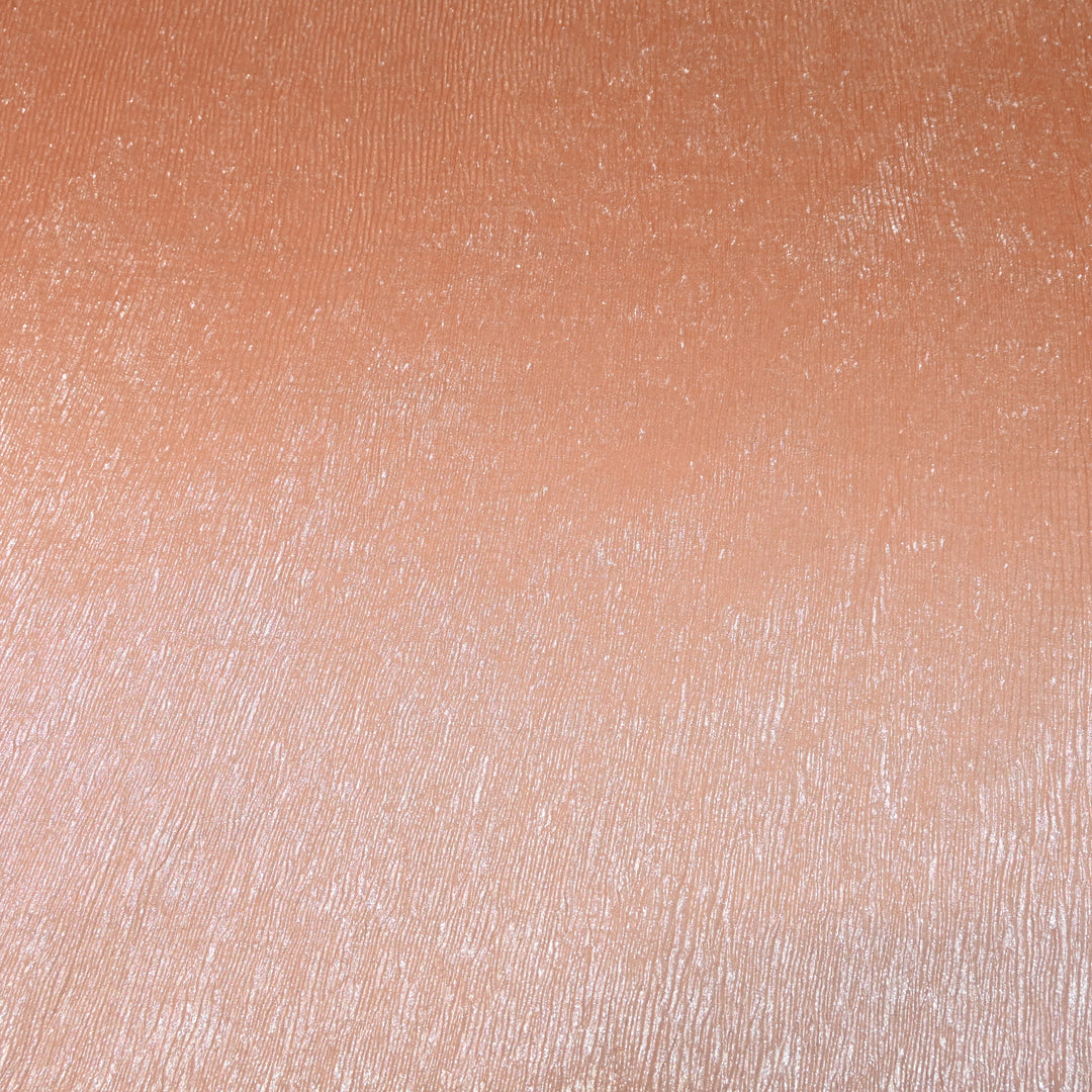 Peach Ombre Crush Foil Georgette Fabric