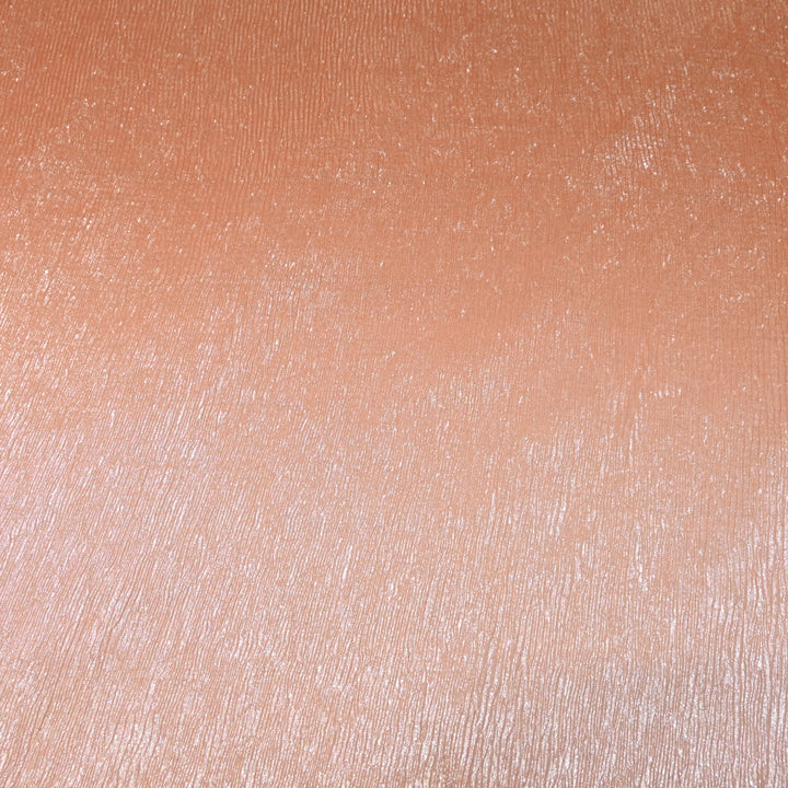 Peach Ombre Crush Foil Georgette Fabric