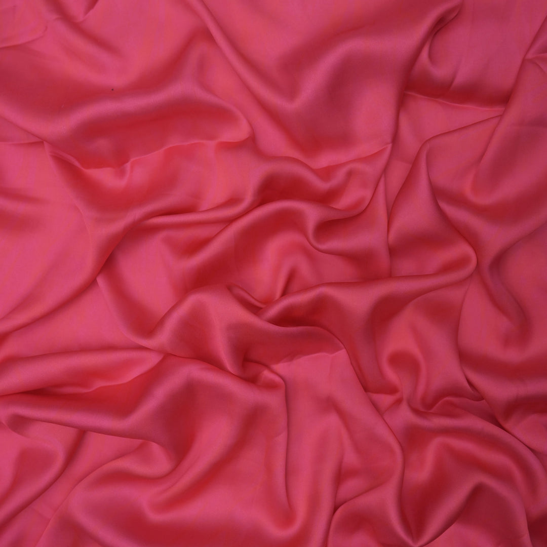 Magenta Modal Plain Satin Fabric