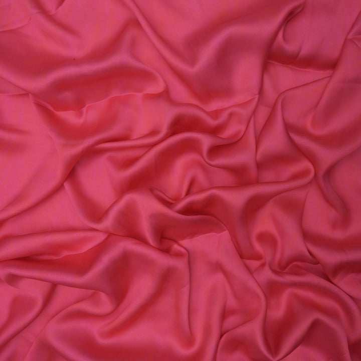 Magenta Modal Plain Satin Fabric