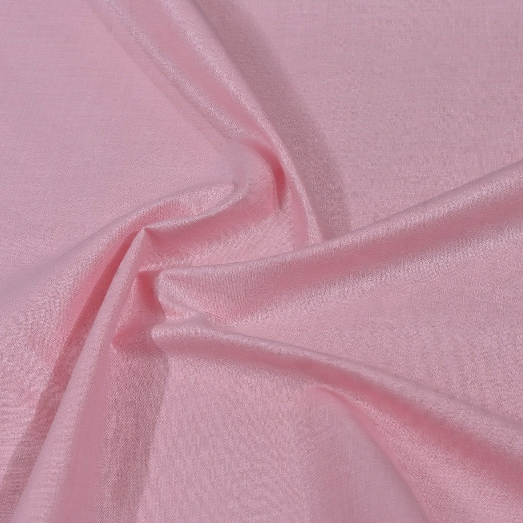 Baby Pink Color Matka Cotton Fabrics