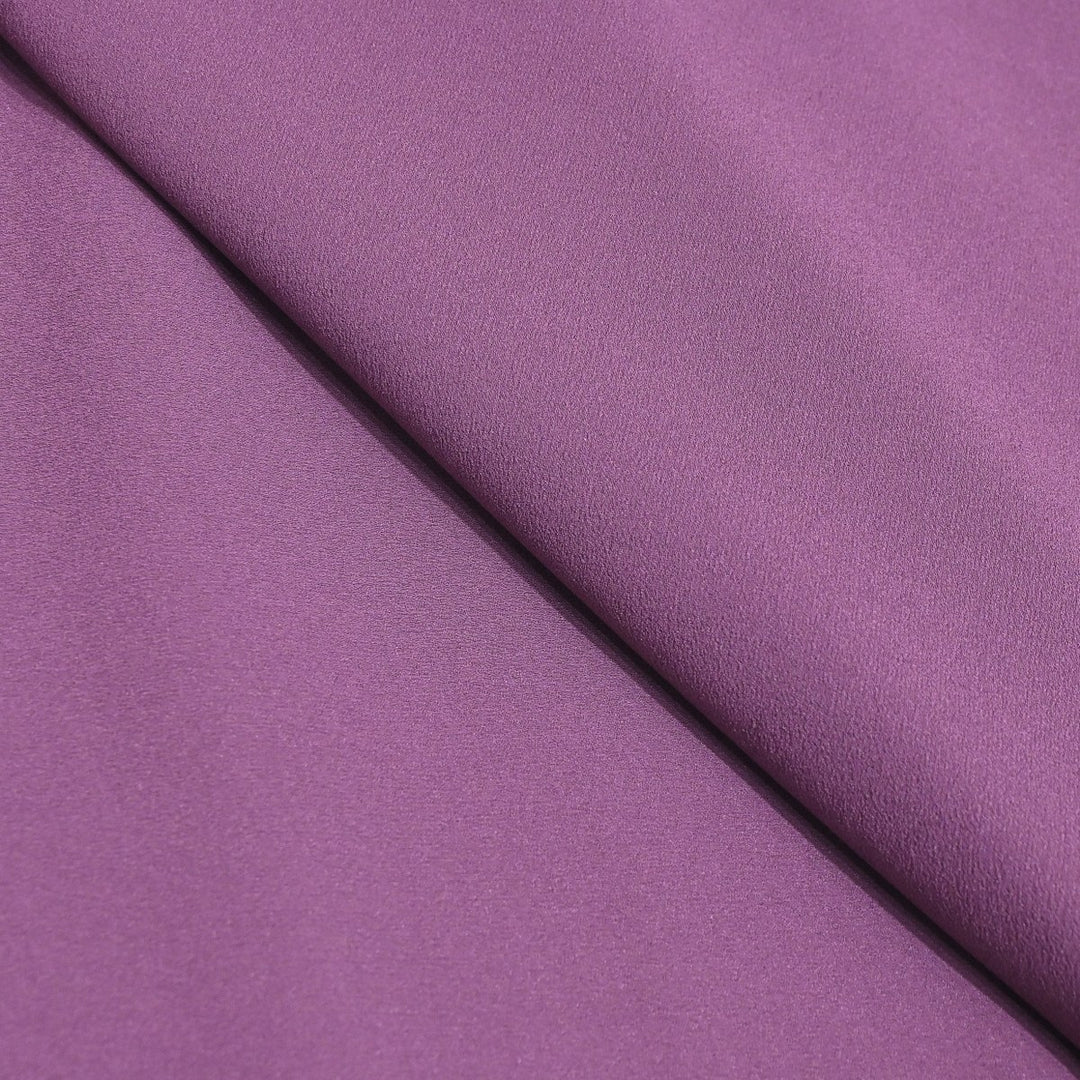 Dusky Purple Color Double Georgette Fabrics