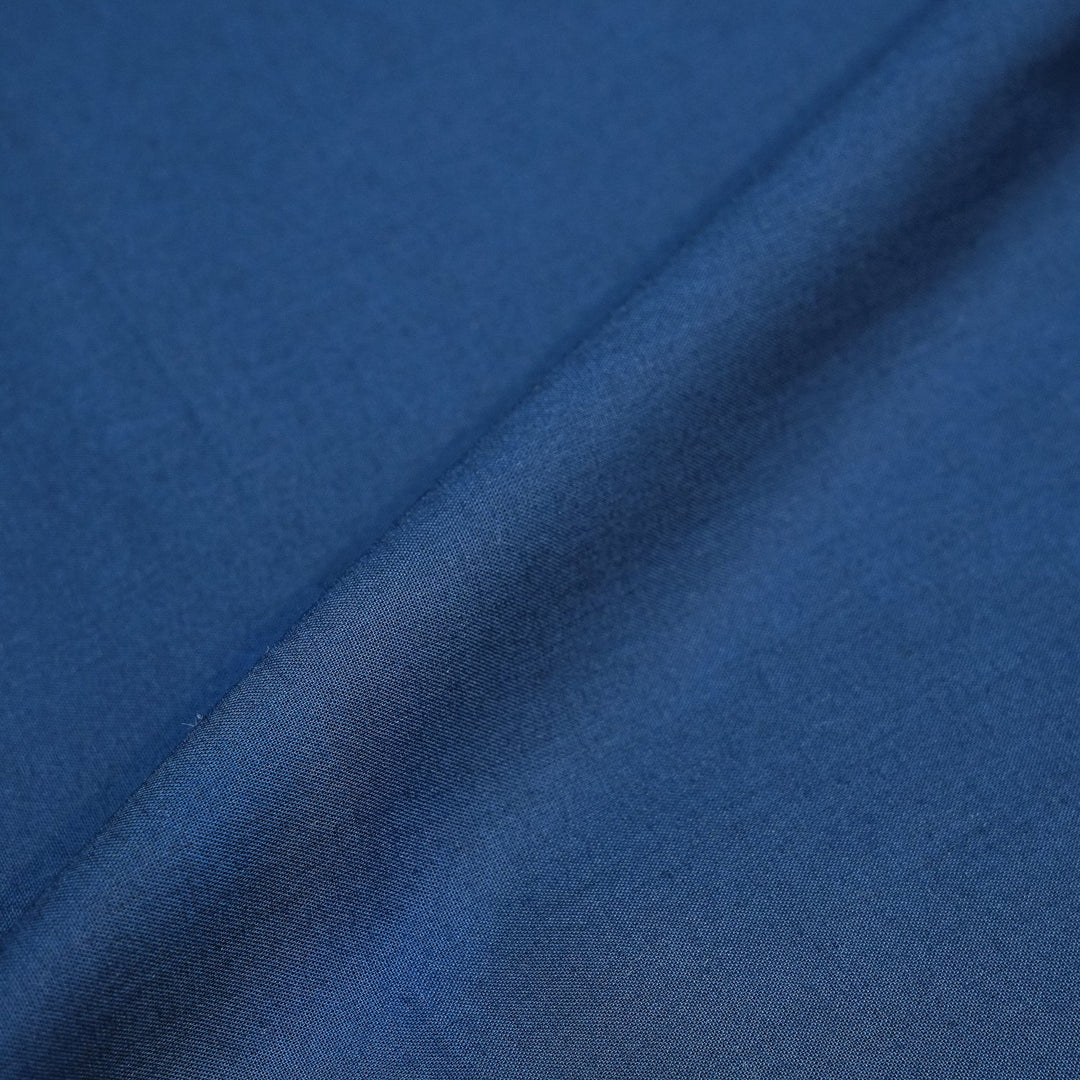 Navy Blue Colour Arvind Glace Cotton Fabrics