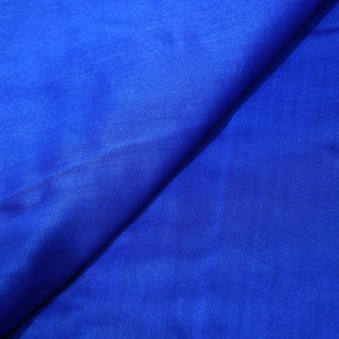 Dark Blue Colour 70gm Silk Chandei Fabrics