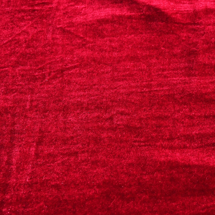 Maroon Color Plain Pure Silk Velvet Fabrics