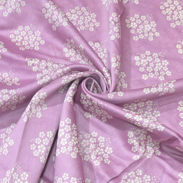 Silk Chanderi Digital Print Fabric