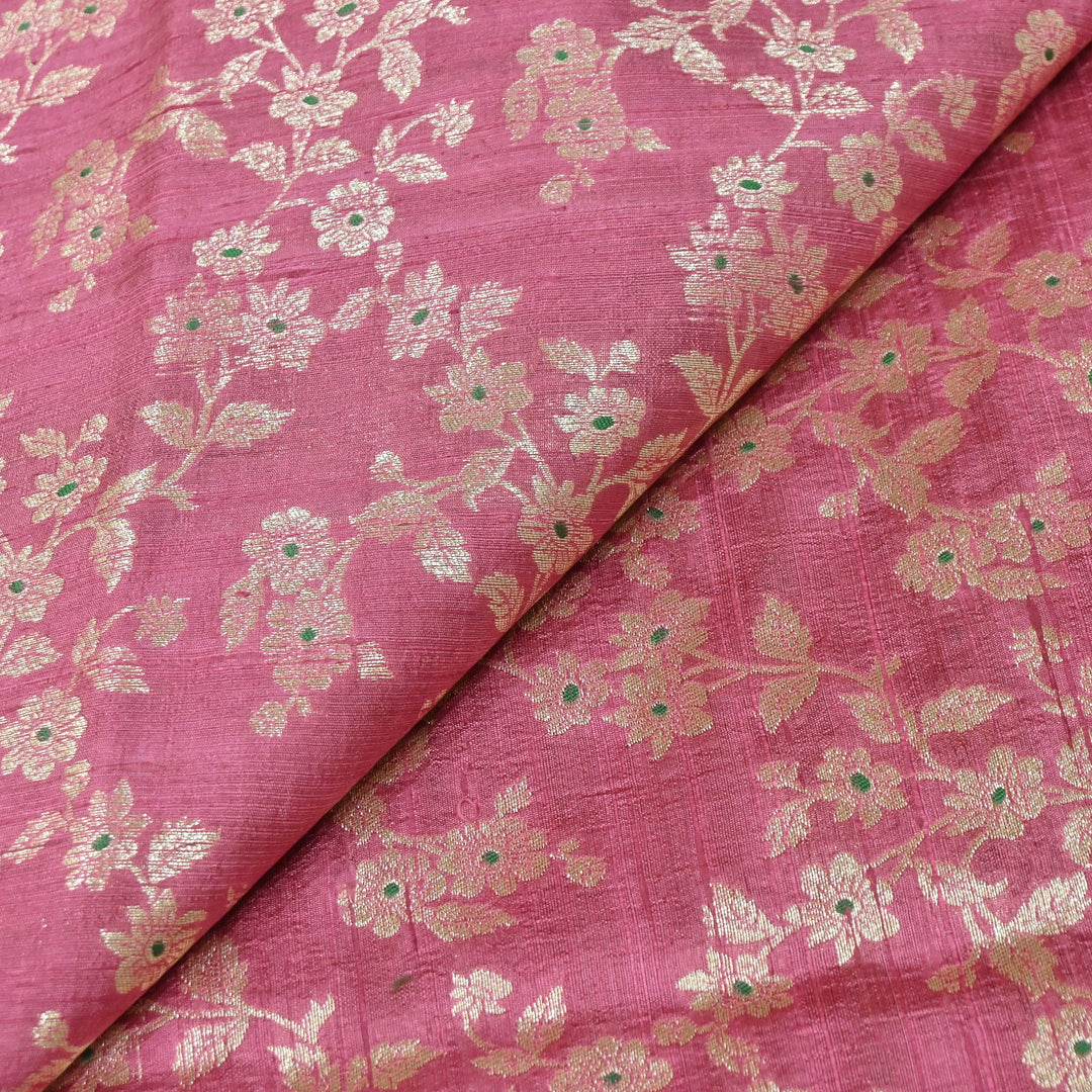 Premium Pure Raw Silk Meena Zari Banarasi Fabrics