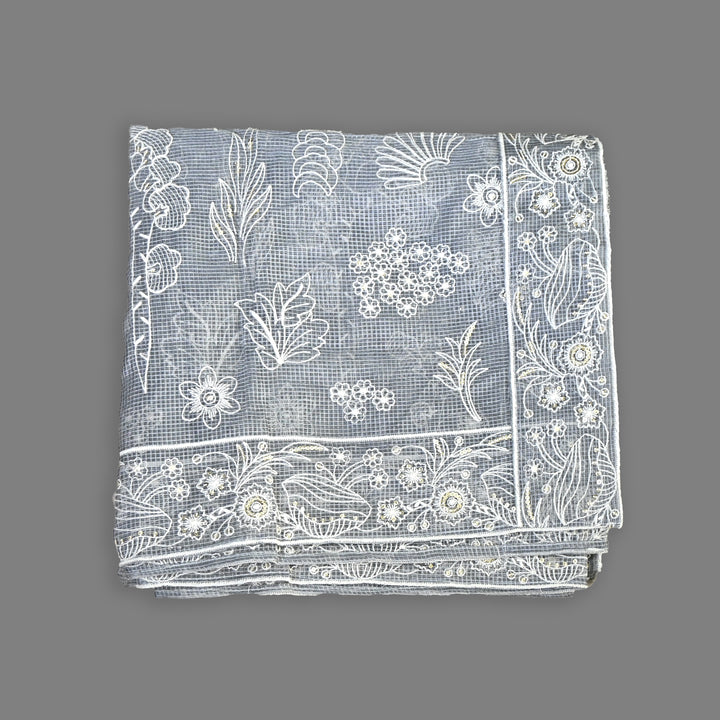 Kota Check Thread & Sequence Dupatta – Elegant Ethnic Dupatta for Women- V8332B-1