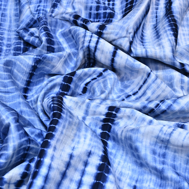 Silk Chanderi Tie & Dye Fabric 44" – Soft Lightweight Designer Fabric