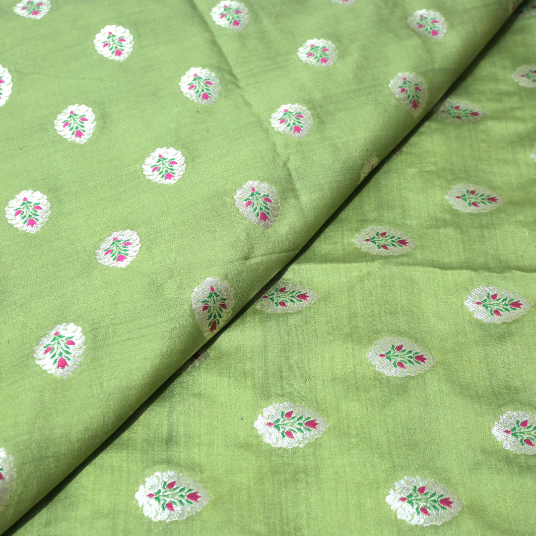 Pure Chiniya Silk Banarasi Brocade Fabric