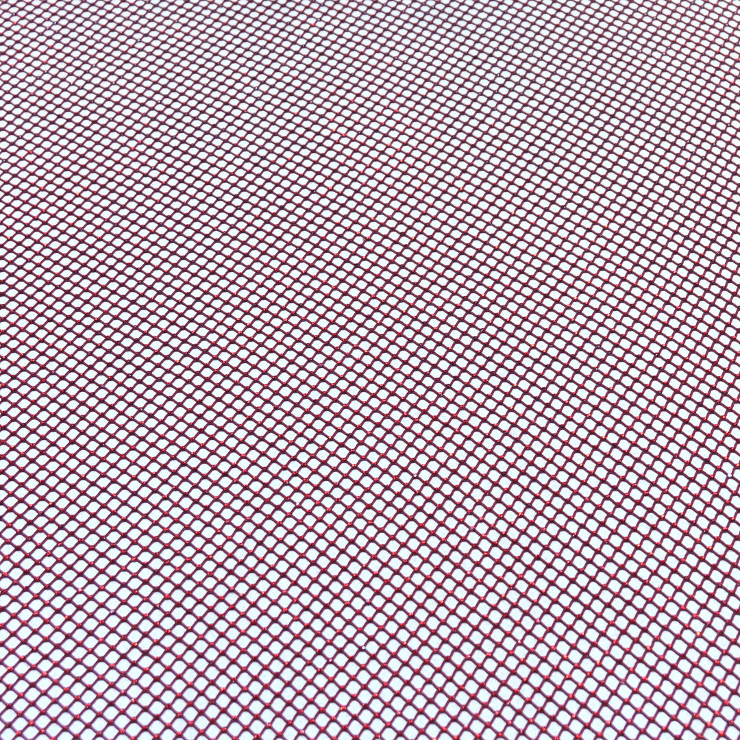 NET EMBROIDERED FABRIC WITH GRID SHIMMER- CF2305- 01