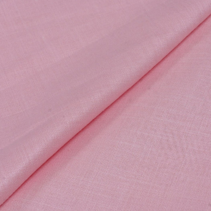 Baby Pink Color Matka Cotton Fabrics