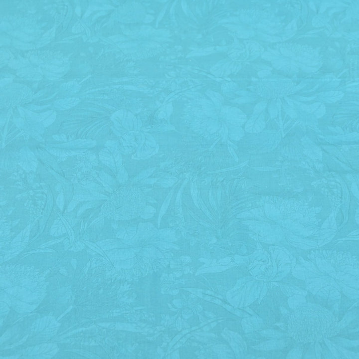 Blue Hosta Color Cotton Digital Print Fabric -Soft Cotton Prints Fabric-DA1124-6