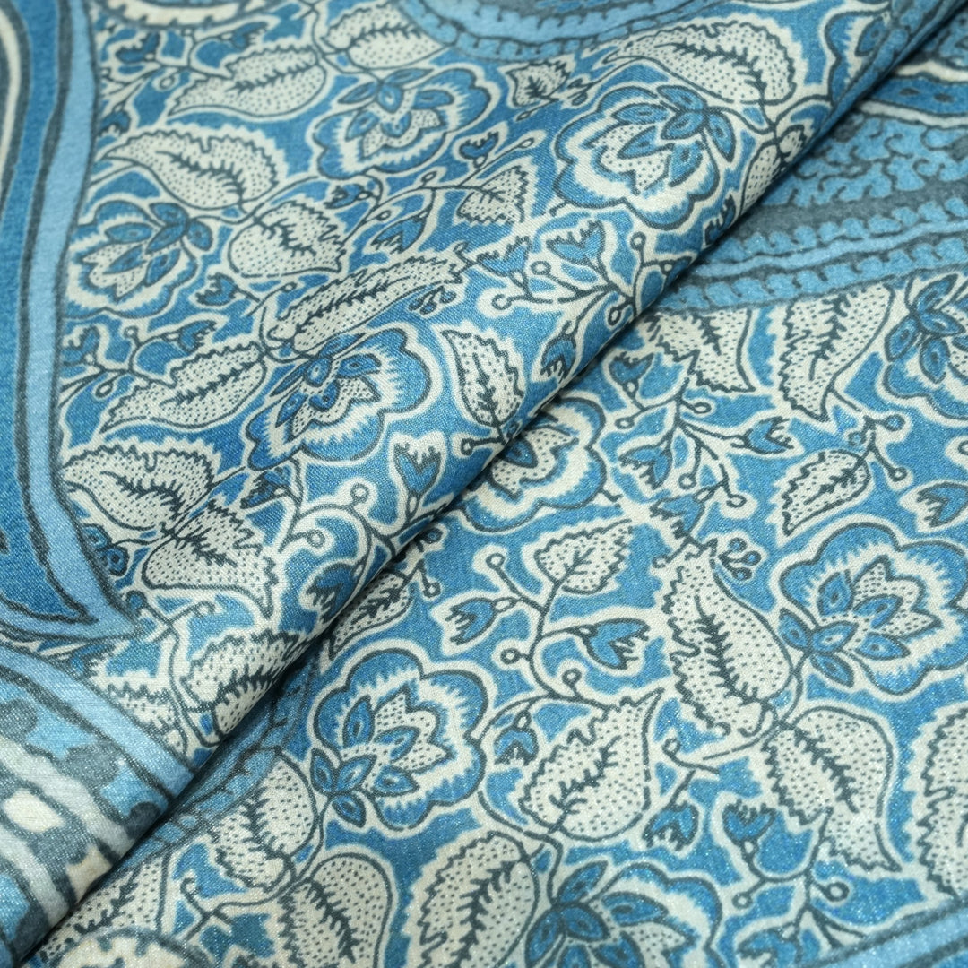 Semi Tusser Silk Prints Fabrics