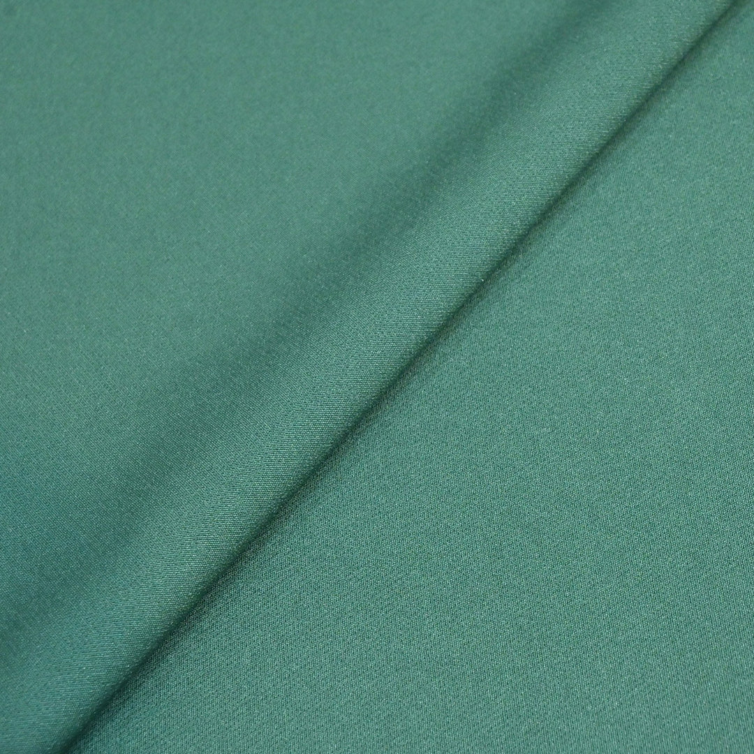 Bottle Green Colour Banana Crepe Fabrics