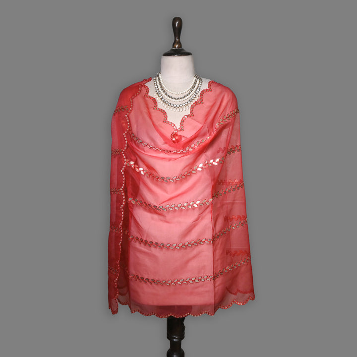 Organza Gota Patti Work Dupatta – Elegant Ethnic Dupatta for Women