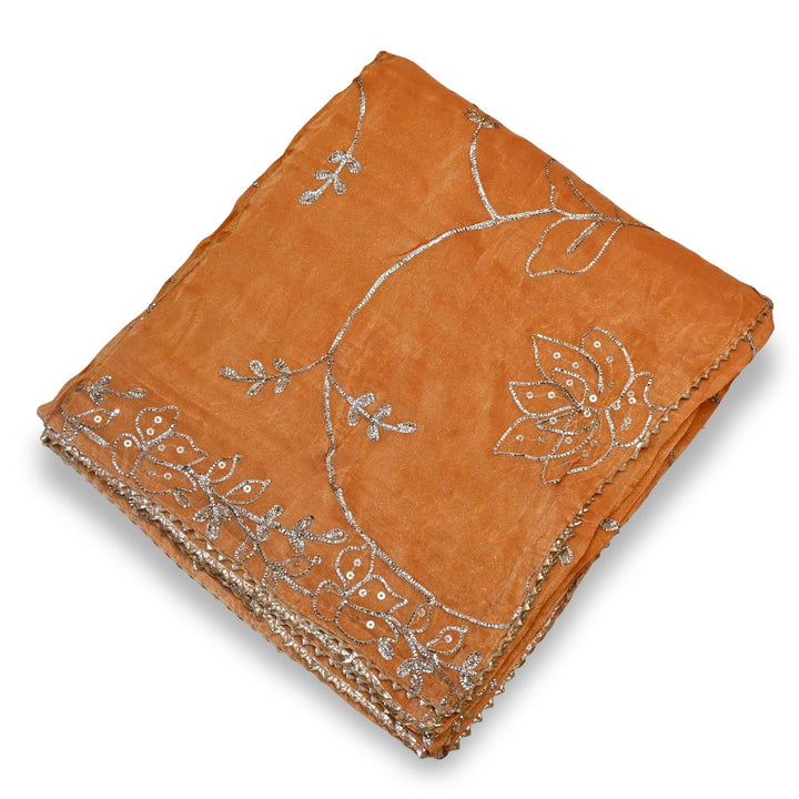 Beautiful Tissue Gota Sequins Embroidery Dupatta