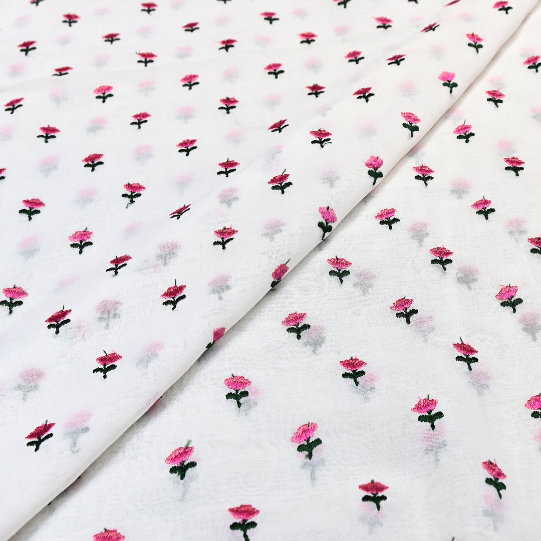 Cotton Rubia thread Embroidery Fabric – Soft Elegant Summer Designer Fabric- MJ04034-3