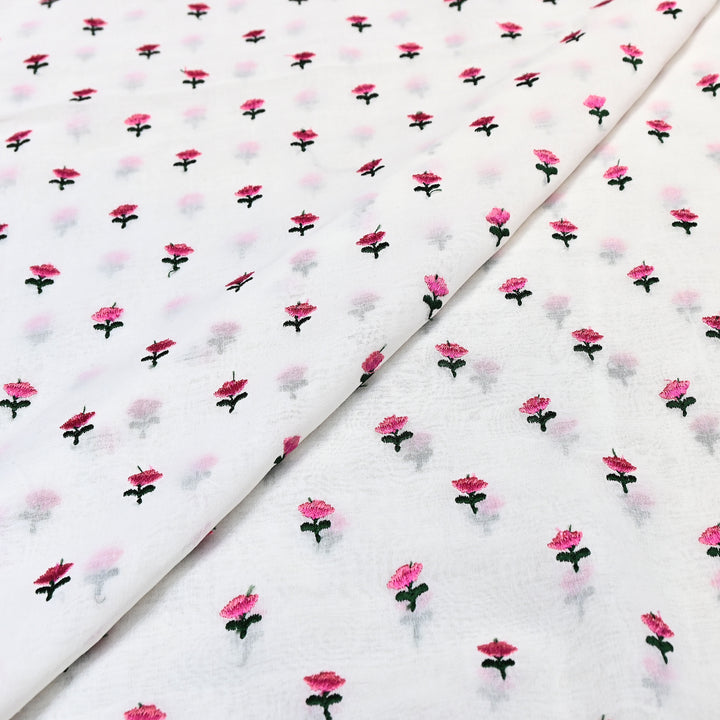 Cotton Rubia thread Embroidery Fabric – Soft Elegant Summer Designer Fabric- MJ04034-3