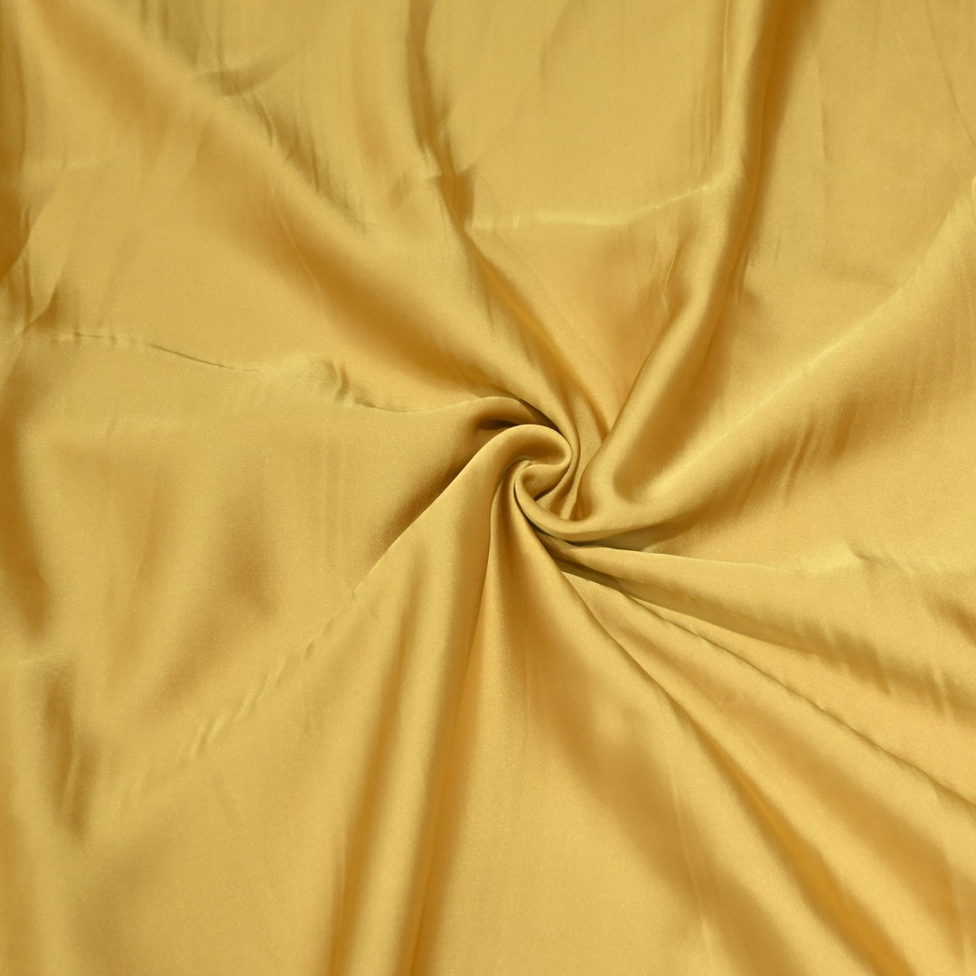 Indian Yellow Colour Armani Satin Fabrics