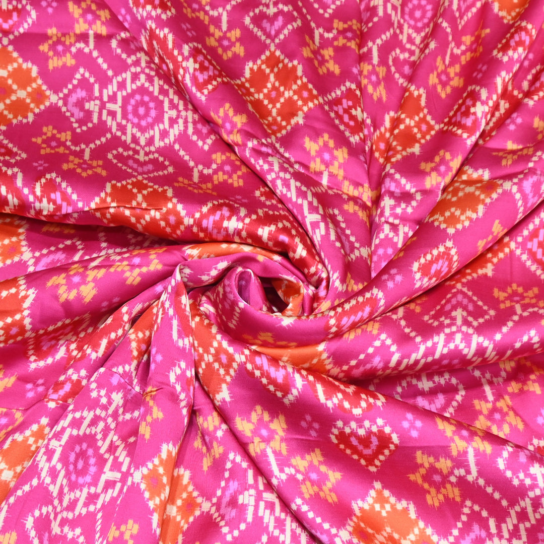 Bemberg Satin Digital Print Fabric– Soft Luxury Designer Satin Fabric 001333-29