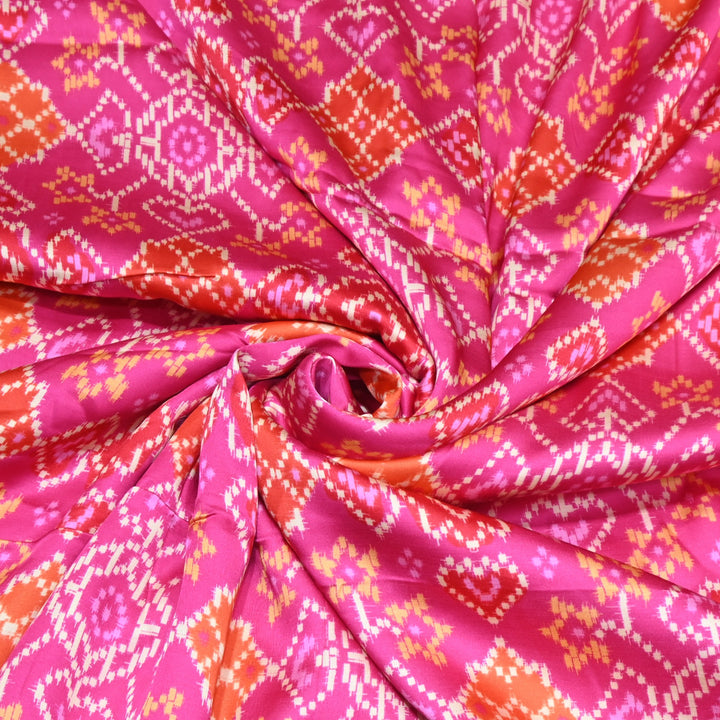 Bemberg Satin Digital Print Fabric– Soft Luxury Designer Satin Fabric 001333-29