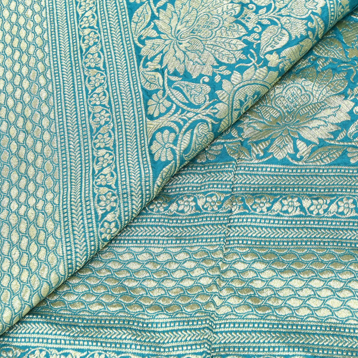 Exclusive Heavy Zari Botti Work And Premium Border Hand Work On Pure Silk Bandhani Fabric