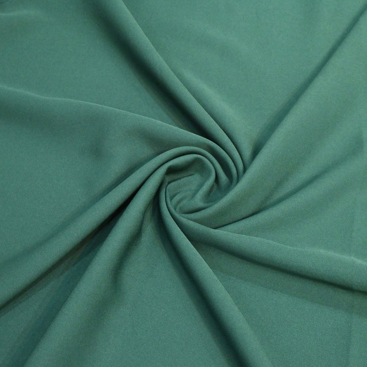 Bottle Green Colour Banana Crepe Fabrics