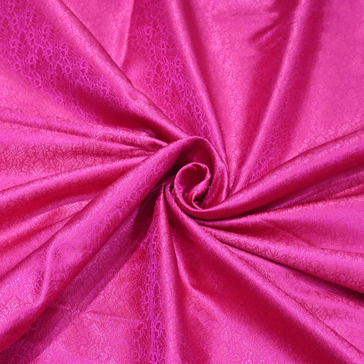 Magenta Tanchui Silk Brocade Fabric
