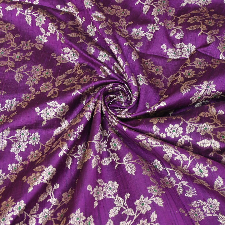 Premium Pure Raw Silk Meena Zari Banarasi Fabrics