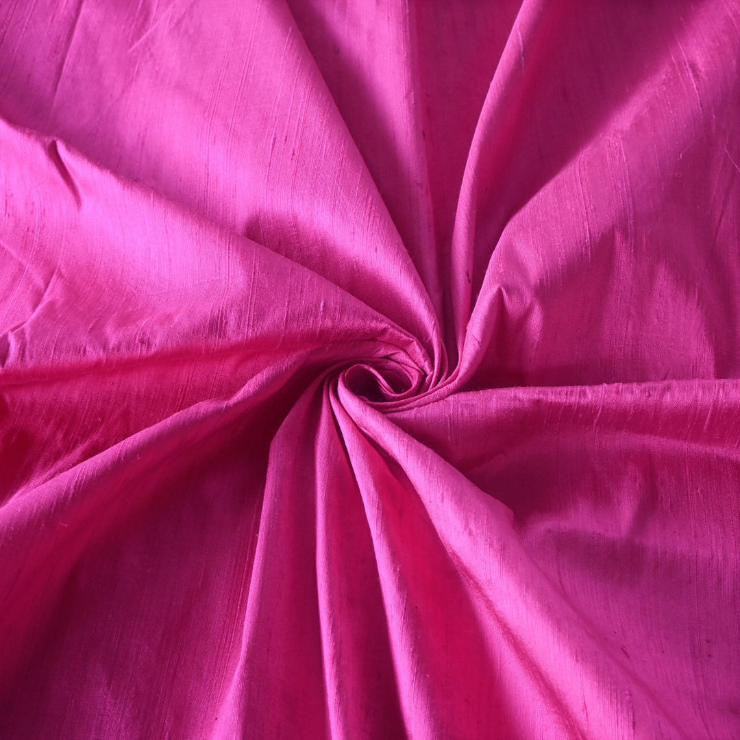 Royal Fuchsia Colour 100gm Pure Raw Silk Fabrics