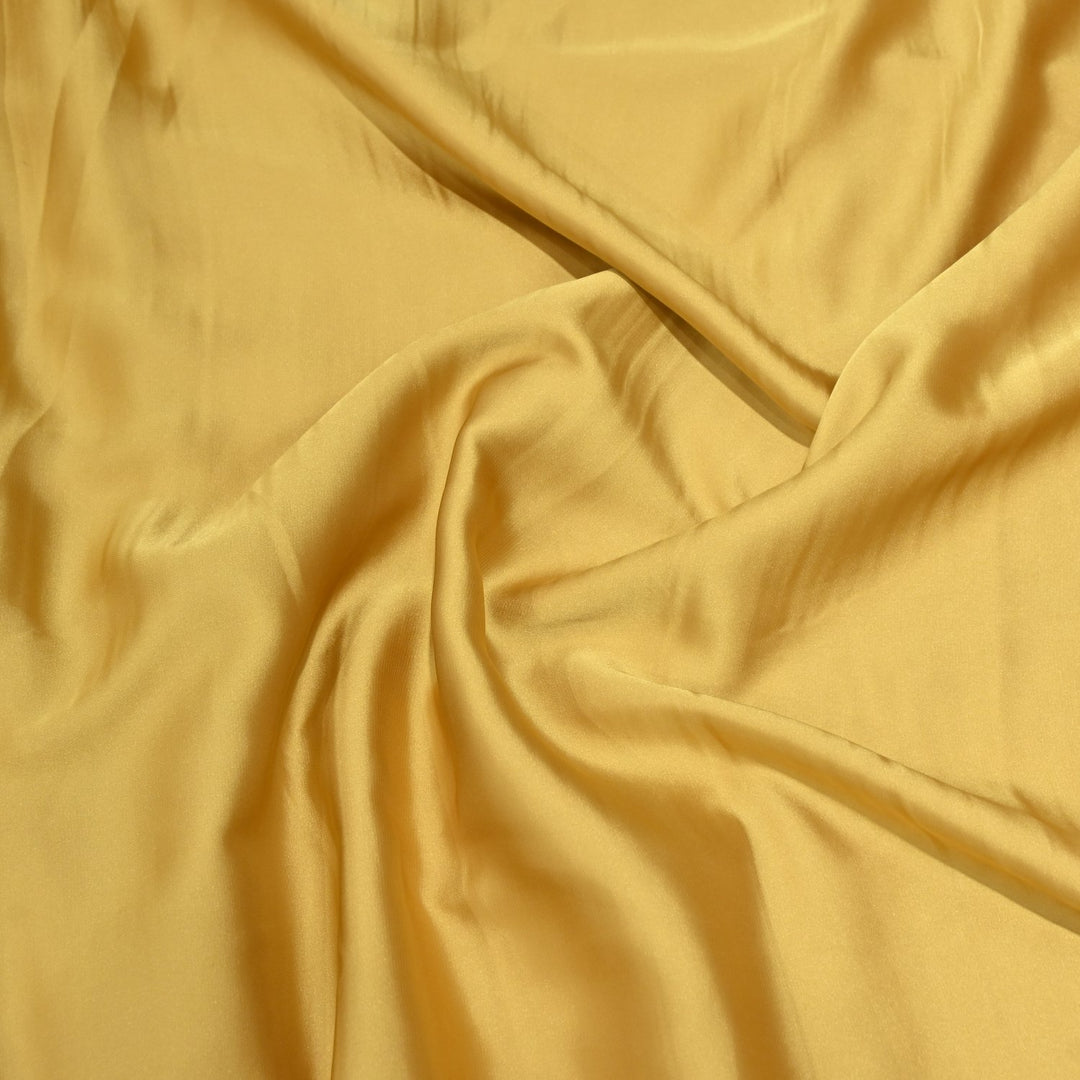 Indian Yellow Colour Armani Satin Fabrics