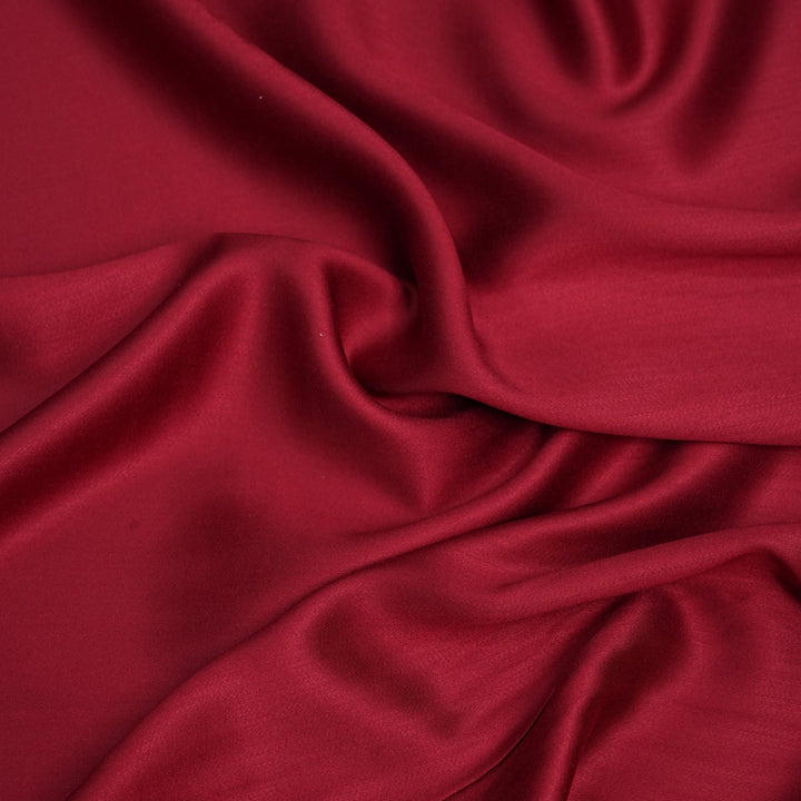 Wine Colour Modal Satin Fabrics