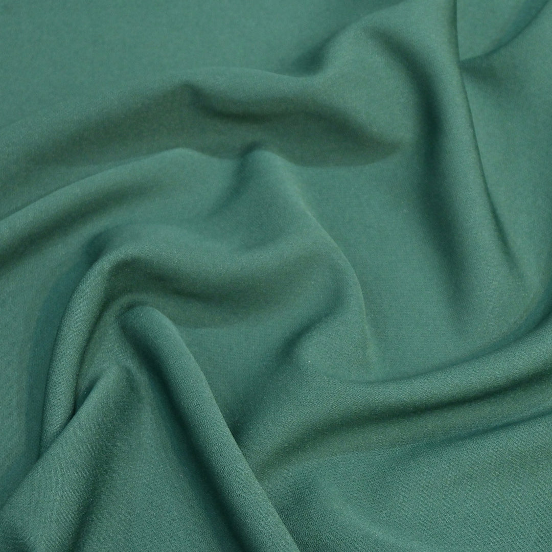 Bottle Green Colour Banana Crepe Fabrics