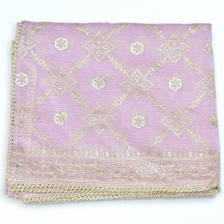 Fendi Tissue Zari Foil Embroidery Dupatta